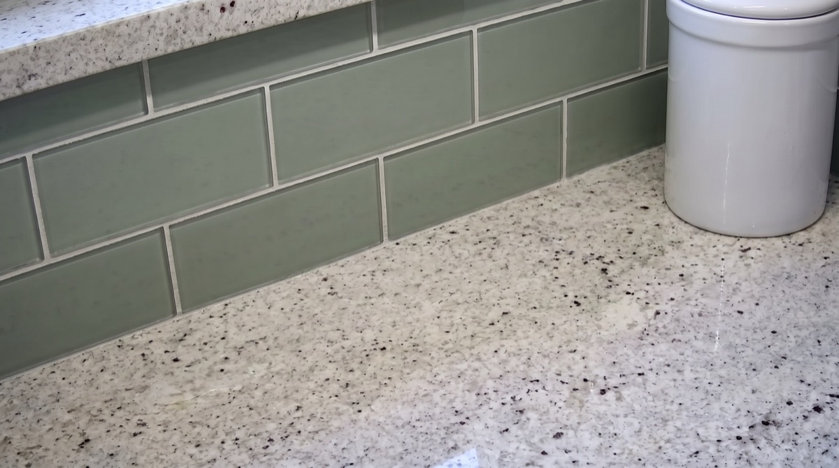 the same counter completely clear after treatment