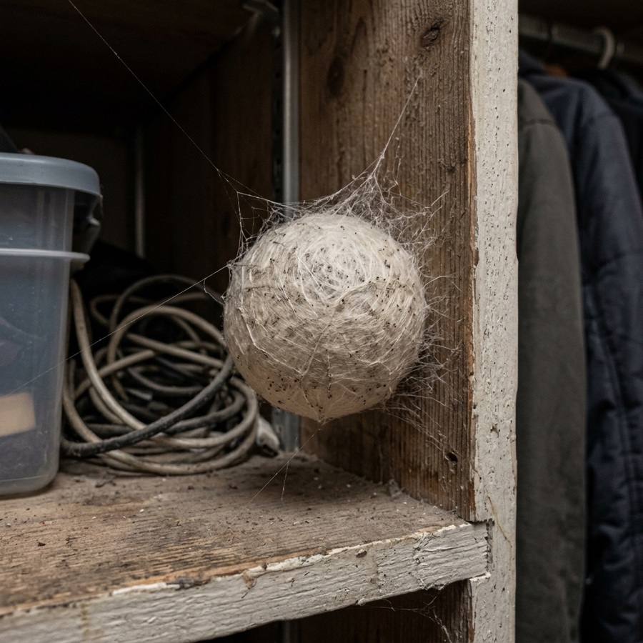 a spider egg sac hatching hundreds of spiderlings