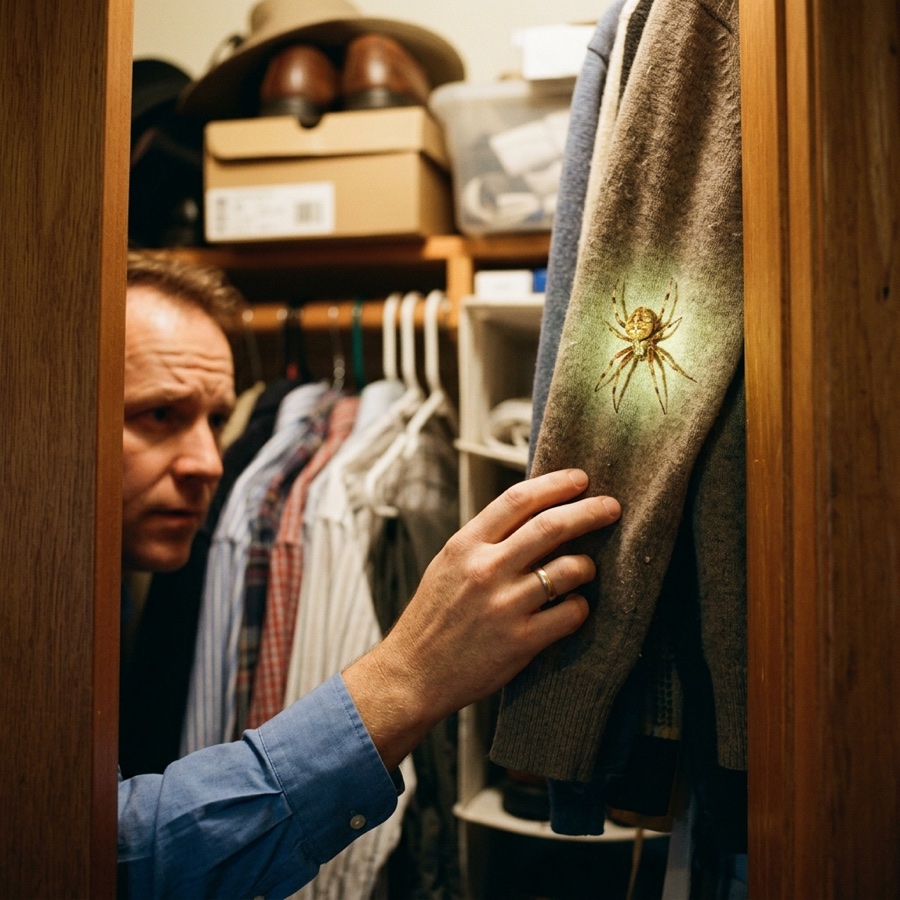 afraid to reach into a closet